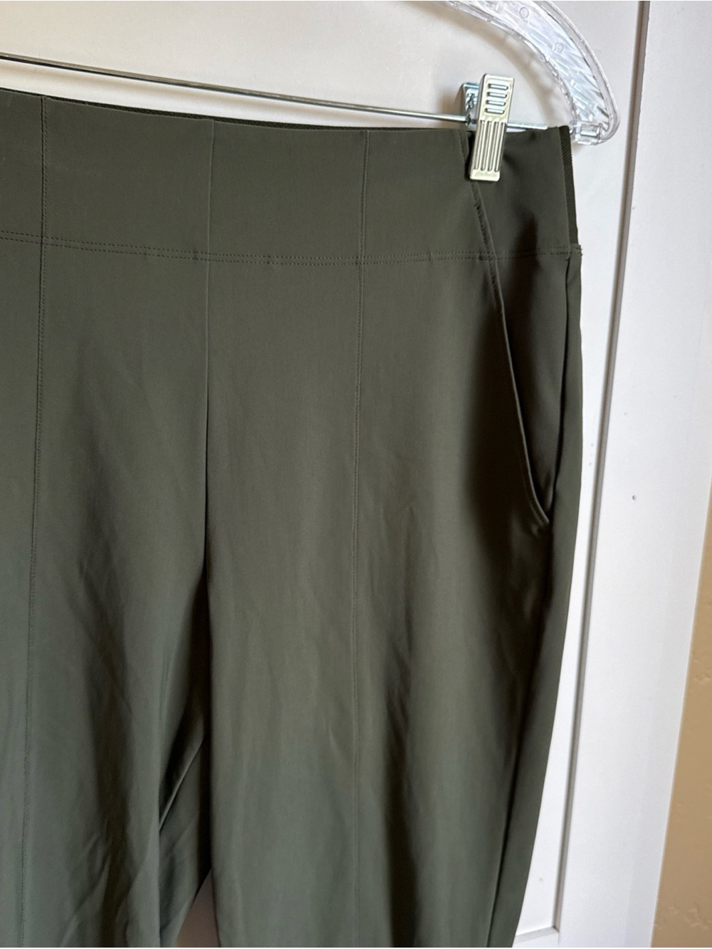 Athleta Cosmic Kick Flare Pants 8 Aspen Olive #981485 - Picture 3 of 4
